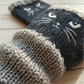 🔥Winter Hot Sale 49% off😻Cat Knitted Embroidery Fingerless Gloves - Cosy, Stylish, Casual Winter Wear