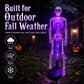 💀 Solar Purple Glow Skeleton Yard Stake