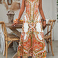 Boho  Paisley Cami Maxi Dress 👱🏻‍♀️Flowy Summer Sundress for UK Beach & Garden Parties🎀
