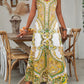 Boho  Paisley Cami Maxi Dress 👱🏻‍♀️Flowy Summer Sundress for UK Beach & Garden Parties🎀