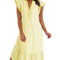 💐2026 SPRING SALE - 60% OFF!🔥 V-Neck Ruffle Striped Beach Midi Maxi Dress with Pockets