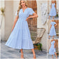 💕HOT SALE 70% OFF💕Women's Boho Chic Smocked Waist Maxi Dress