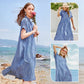 🔥LAST DAY SALE 70% OFF🔥 Striped Lapel Functional Pockets Button Down Shirt Dress
