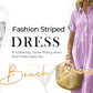 🔥LAST DAY SALE 70% OFF🔥 Striped Lapel Functional Pockets Button Down Shirt Dress