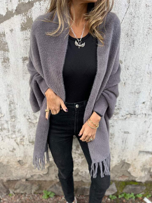 🎁Limited Discount 49%OFF⏳Women's Long Sleeve Casual Tassel Shawl Coat