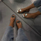 🔥A Little Embellishment to Unleash The Charm-💎Flat sandals with clear rhinestones for women