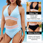 👙2026 New Type 70% OFF🔥💥High Waisted Tummy Control Color Block Bikini Sets✨