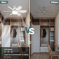 🏆LAST DAY SALE 70% OFF🔥SmartBreez 40W LED Ceiling Fan Light – 20.5” Ultra-Quiet with Remote 🎯 | E27 + FREE B22 Adapter 🔌 | For Bedroom 😴, Kitchen 👩‍🍳 & Garage 🛠️ – UK Ready! 🇬🇧