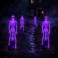 💀 Solar Purple Glow Skeleton Yard Stake