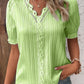 💕2025 HOT SALE 50% OFF 💕 V Neck Plain Lace Elegant Shirt