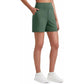 🔥Summer Hot Sale 70% OFF👖✨ Women's High-Waisted Athletic Bermuda Shorts with Pockets – Running, Yoga, Summer Casual Activewear🍑