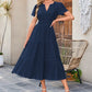 💕HOT SALE 70% OFF💕Women's Boho Chic Smocked Waist Maxi Dress