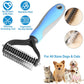 ⏳LAST DAY🎉 #1 in UK Pet Grooming 2026 🏆Professional Double-Sided Deshedding Brush for Dogs & Cats – Reduces Shedding by 90%💪