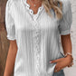 💕2025 HOT SALE 50% OFF 💕 V Neck Plain Lace Elegant Shirt