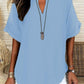 🌸Spring Sale 60% OFF👕Women's Plain Short Sleeve Blouse👚Casual Solid Color Top for Daily Wear