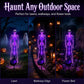 💀 Solar Purple Glow Skeleton Yard Stake