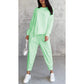 ⏰Limited Time Offer 70% OFF🧡Women Long-Sleeve Irregular Hem Sweatshirts & Pants Set