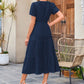 💕HOT SALE 70% OFF💕Women's Boho Chic Smocked Waist Maxi Dress