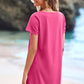 💕Summer Promotion 50% OFF👗Women's Casual Square Neck Pocket Short Sleeve Dress with Pockets