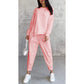 ⏰Limited Time Offer 70% OFF🧡Women Long-Sleeve Irregular Hem Sweatshirts & Pants Set