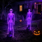 💀 Solar Purple Glow Skeleton Yard Stake