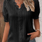💕2025 HOT SALE 50% OFF 💕 V Neck Plain Lace Elegant Shirt