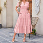 💕HOT SALE 70% OFF💕Women's Boho Chic Smocked Waist Maxi Dress