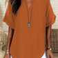 🌸Spring Sale 60% OFF👕Women's Plain Short Sleeve Blouse👚Casual Solid Color Top for Daily Wear