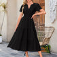 💕HOT SALE 70% OFF💕Women's Boho Chic Smocked Waist Maxi Dress