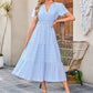 💕HOT SALE 70% OFF💕Women's Boho Chic Smocked Waist Maxi Dress