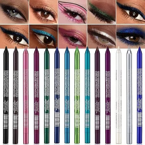 ✨ LIMITED-TIME 60% OFF! 🎨 Sparkling Gel Eyeliner Collection – 14 Colors, Waterproof & Multi-Use 💄