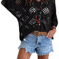 ⏰Last day sale 60% OFF🔥Hot Sale-Womens Bohemian-Inspired Beige Crochet Top with V-Neck