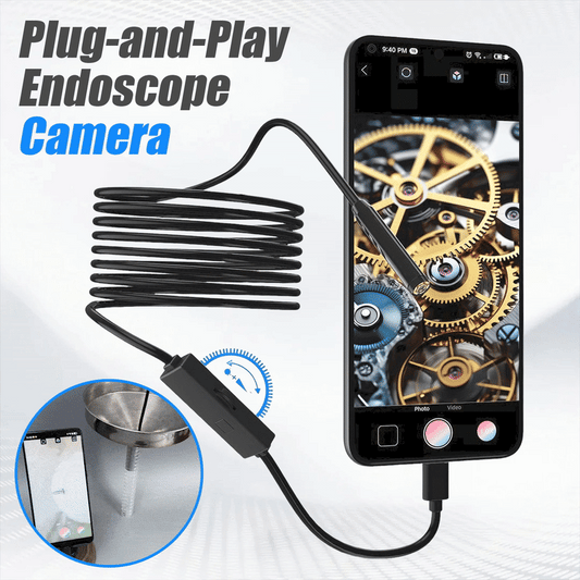 ✨Hot Selling-Up to 50% Off ✨ Plug-and-Play Endoscope Camera - Compatible with Android & iPhone & ipad for Direct Connection