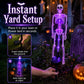 💀 Solar Purple Glow Skeleton Yard Stake