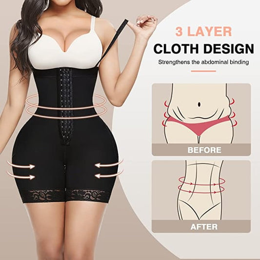 Tummy Compression Bodysuit Shaper With Butt Lifter