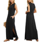 🎉2026 Hot Sale 49% OFF💃🌿Women's Crewneck Casual Loose Split Wrinkle-Free Long Dress