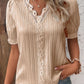 💕2025 HOT SALE 50% OFF 💕 V Neck Plain Lace Elegant Shirt