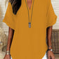 🌸Spring Sale 60% OFF👕Women's Plain Short Sleeve Blouse👚Casual Solid Color Top for Daily Wear
