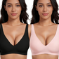 💗LAST DAY SALE 50% OFF⚡50K+ SOLD💕 Jelly Wireless Womens Comfortable Wireless Bras Push Up Bralettes Seamless Tshirts Bras Deep V Everyday Bras