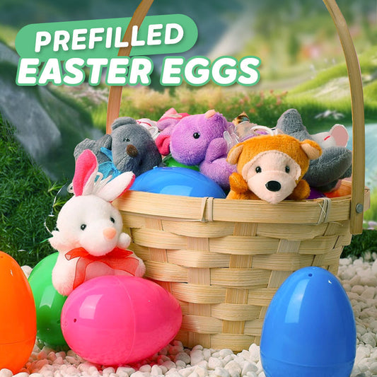 🎉Easter Hot Sale 50% OFF🥰Prefilled Easter Eggs with Stuffed Animals Toys