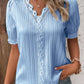 💕2025 HOT SALE 50% OFF 💕 V Neck Plain Lace Elegant Shirt