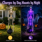 💀 Solar Purple Glow Skeleton Yard Stake
