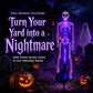 💀 Solar Purple Glow Skeleton Yard Stake