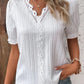 💕2025 HOT SALE 50% OFF 💕 V Neck Plain Lace Elegant Shirt