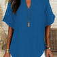 🌸Spring Sale 60% OFF👕Women's Plain Short Sleeve Blouse👚Casual Solid Color Top for Daily Wear