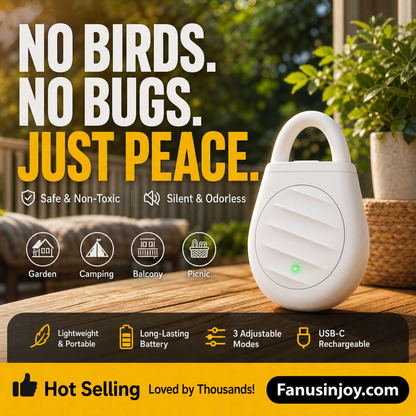 🔥Limited time offer-Buy 2 get 1 free (3PCS)！🐦No more trouble from birds, beasts and locusts！Portable Ultrasonic Bird Repellent Keychain