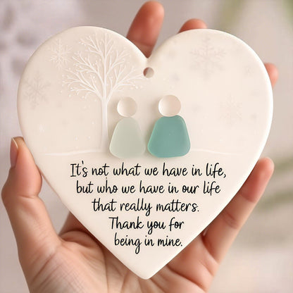 ⏳LIMITED TIME—🔥Buy 2 Get 1 Free⏰Heart-Shaped Sea Glass Friendship Decor🌊✨ Shaped by Nature & Crafted by Hand💝
