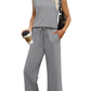 💕2025 Hot Sale 49% OFF🔥2025 New Women's  Sleeveless Top & Wide-Leg Pants 2-Piece Set