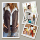 🎁Hot Sale🔥Women's Fall Button Down Short Warm Vest