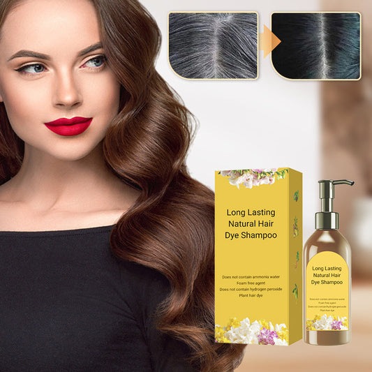 🎅Christmas Pre-Sale-80%OFF🎁Long Lasting Natural Hair Dye Shampoo